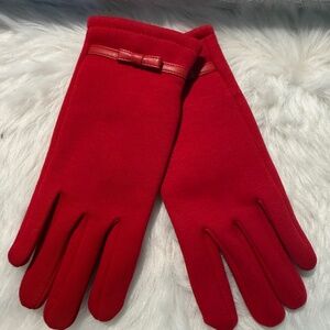 Cato Rich Red Tech Touch Woman's Gloves Sz: One Size